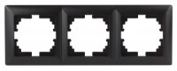 ЭРА Intro Solo Рамка 3 мест. СУ антрацит 4-503-05, 5577