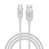 BY Кабель для зарядки Elite Type-C, 3А, 1м, Быстрая зарядка QC3.0, серый