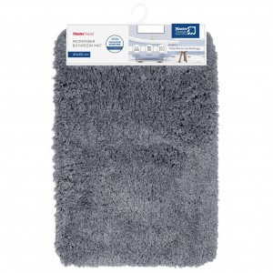 Коврик д/ванной 40*60см, микрофибра Лапша (шенилл) h ворса=2см, серый, Сэйдис, 75394 Master House