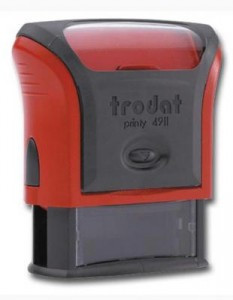 Штамп стандартный "КОПИЯ ВЕРНА" , оттиск 38*14мм синий, TRODAT 4911-3.45
