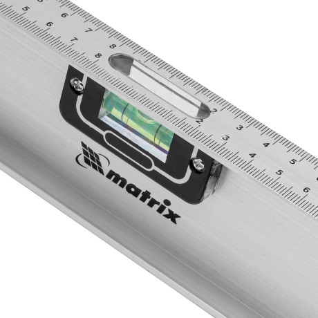 Уровень алюминиевый "Рельс", 2000 мм, 3 глазка (1 поворотный) Matrix