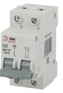 ЭРА SIMPLE автоматический выкл. ВА47-29 2P 63А 4,5кА х-ка C mod-18