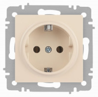 ЭРА Intro Accent мех. роз. СУ 1 мест. (земля), 16А 250В, слоновая кость 6-202-02