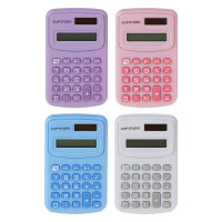 ClipStudio Калькулятор 8-разр. с карманный, 10х6,2х0,9см, пластик, ПВХ коробка, 4 цвета