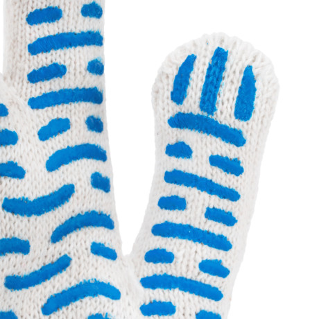 Перчатки х/б, ПВХ покрытие, "Волна", 10 класс