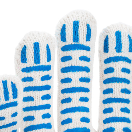 Перчатки х/б, ПВХ покрытие, "Волна", 10 класс