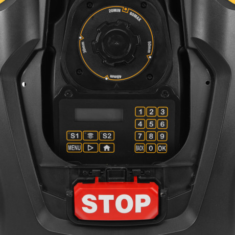 Робот-газонокосилка Grass Master 1000  1000м², 3Ач, 28V, LCD дисплей, Wi-Fi Denzel