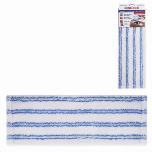 Насадка МОП плоская 40 см д/швабры, карманы (ТИП К) микрофибра/микроабразив, ЛАЙМА "Бюджет", 603118