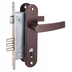 Рязань Замок врезной с/руч ЗВ 4-3/СП11.РФ77-002/80.Ш2 медь без ЦМ 78103 м/о 85мм (12)