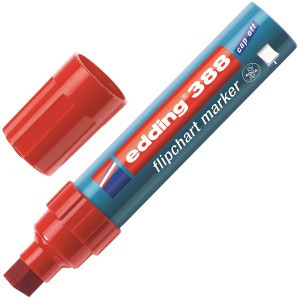 Маркер по бумаге (флипчарт) EDDING E-388/002 красный 4-12 мм 719688