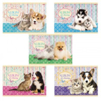 Альбом д/рисования, 40 л., HATBER, обл. мелов.  картон, 100 г/м2, &quot;Маленькие друзья&quot; (5 видов)