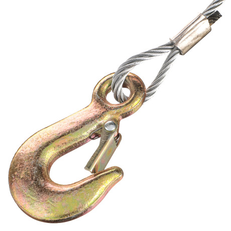 ЕРМАК Лебедка ручная шестеренчатая TRT 1201C (металлический трос) 900кг, длина троса 10м