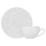 Набор чайный 4 пр., 230мл, MILLIMI, белый рельеф, фарфор