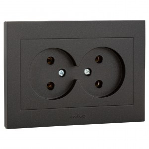 OVIVO роз. СУ 2 мест. GRANO черный металлик, 400-170300-908