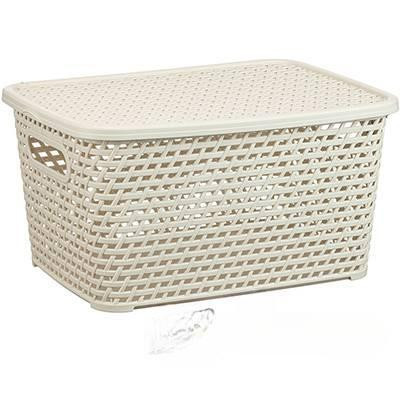 Ящик РОТАНГ 450х300х265 с крыш. белый М2371 (4)