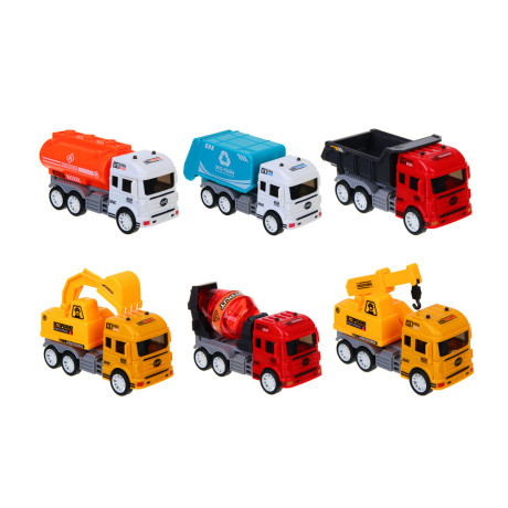 ИГРОЛЕНД Набор машинок "Сити-транспорт", 18,5х6х29см, 2 дизайна