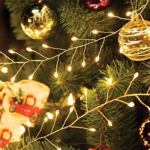 Feron Гирлянда-нить Кластер (на проволоке) 400LED 2700K контролл. 12м прозр. шнур IP20 CL584 51447