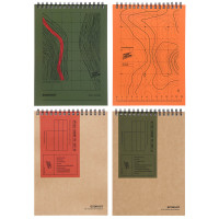 Блокнот Русские Супергерои, формат А5, 80 листов, клетка, мягкий переплет, спираль, в ассортим.