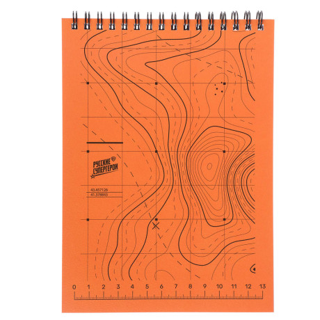 Блокнот Русские Супергерои, формат А5, 80 листов, клетка, мягкий переплет, спираль, в ассортим.