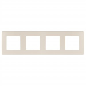 ЭРА 12 рамка СУ 4 мест. САТИН, сл. кость 12-5104-02 8878