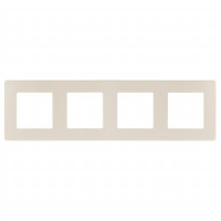ЭРА 12 рамка СУ 4 мест. САТИН, сл. кость 12-5104-02 8878