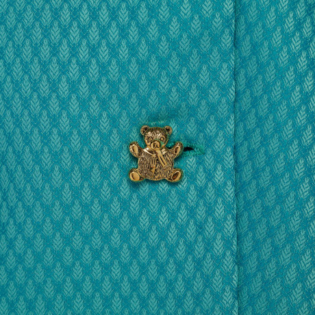 Пиджак со стразами, унисекс, бирюзовый, разм.M