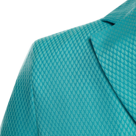 Пиджак со стразами, унисекс, бирюзовый, разм.M