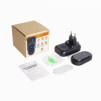 Звонок беспроводной S09 150м, 38мелод., 220V, IP68, черный, Сигнал