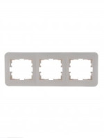 Lezard KARINA LIFE рамка 3 мест. (горизонт.) б/вст крем (ABS) 708-0300-148