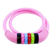 АВАНГАРД ВС-Т10К(650мм)ТЕХНО ПИНК замок навесной кодов.с тросом(d=10мм) длина 65см(велосипед)(10,60)