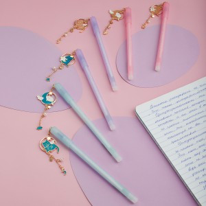 Ручка гелевая стираемая MESHU "Grace cats" синяя, 0,5мм, корпус ассорти, с топпером Арт.362472