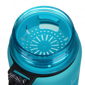 SILAPRO Бутылка спортивная для воды с поильником, 23x6см, 600мл, PC, силикон, 4 цвета