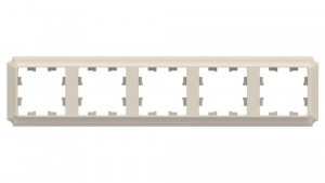 Systeme Electric AtlasDesign ANTIQUE рамка СУ 5 мест. БЕЖЕВЫЙ ATN100205 (5!)