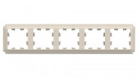 Systeme Electric AtlasDesign ANTIQUE рамка СУ 5 мест. БЕЖЕВЫЙ ATN100205 (5!)