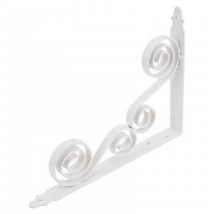 Кронштейн фигурный Домарт мод.8300*225) белый10)