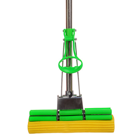 VETTA Швабра ПВА стальной корпус, телескоп. ручка, 110см, двойной ряд роликов