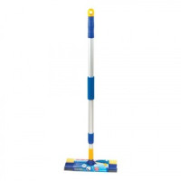 Стекломойка Лайма алюм. Телескоп. ручка 76-125 см, раб. часть 25 см (стяжка, губка, ручка)  601493