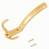 Крючок-вешалка мебельн 3-рожк СТАНДАРТ 212A GP золото В138*Ш68*Г62 ЕВРОПАКЕТ(150,10)