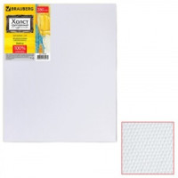 Холст грунт. на подрамнике BRAUBERG ЭКОНОМ, 30х40 см, 100% хлопок, мелкое зерно, 191023