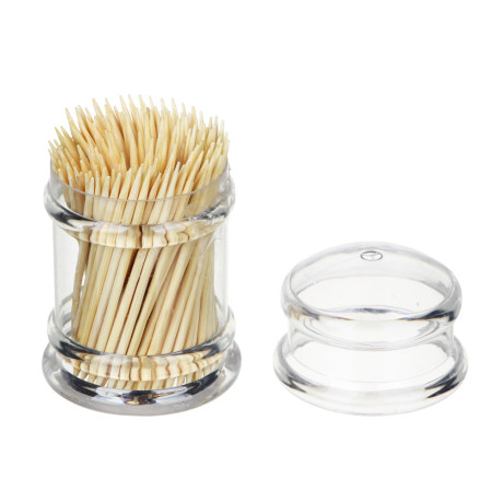 Зубочистки тм VETTA, бамбук, акриловая упаковка, 180шт