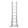 Лестница, 3 х 8 ступеней, алюминиевая, трехсекционная, Сибртех