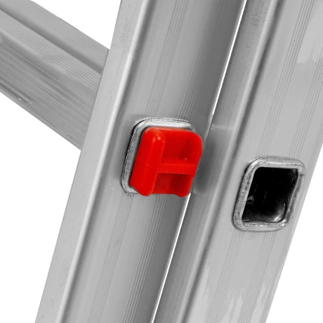 Лестница, 3 х 8 ступеней, алюминиевая, трехсекционная, Сибртех