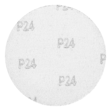 Круг абразивный на ворсовой подложке под "липучку", P 24, 125 мм, 10 шт Matrix