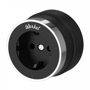 Werkel роз. ОУ 1 мест. 16А Vintage земля (черный матовый/хром) W5871051