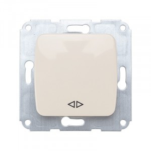 KRANZ DEA мех. выкл. (перекл.) 1кл перекрестн. СУ 10А Беж KR-78-0238
