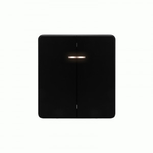 KRANZ MIELE ROUND мех. выкл. 2 кл. СУ (инд.) 10А оникс KR-78-0714-3