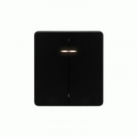 KRANZ MIELE ROUND мех. выкл. 2 кл. СУ (инд.) 10А оникс KR-78-0714-3