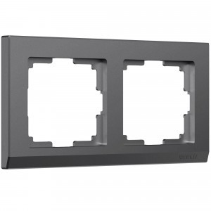 Werkel рамка СУ 2 мест. Stark (графит матовый) W0021864 a063116