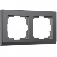 Werkel рамка СУ 2 мест. Stark (графит матовый) W0021864 a063116