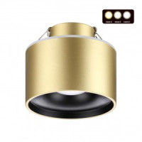 NOVOTECH 358963 SPOT NT22 242 бронз св. св-к встр. LED 2K-4K-6K 12W вниз + 3W вверх 110-265V